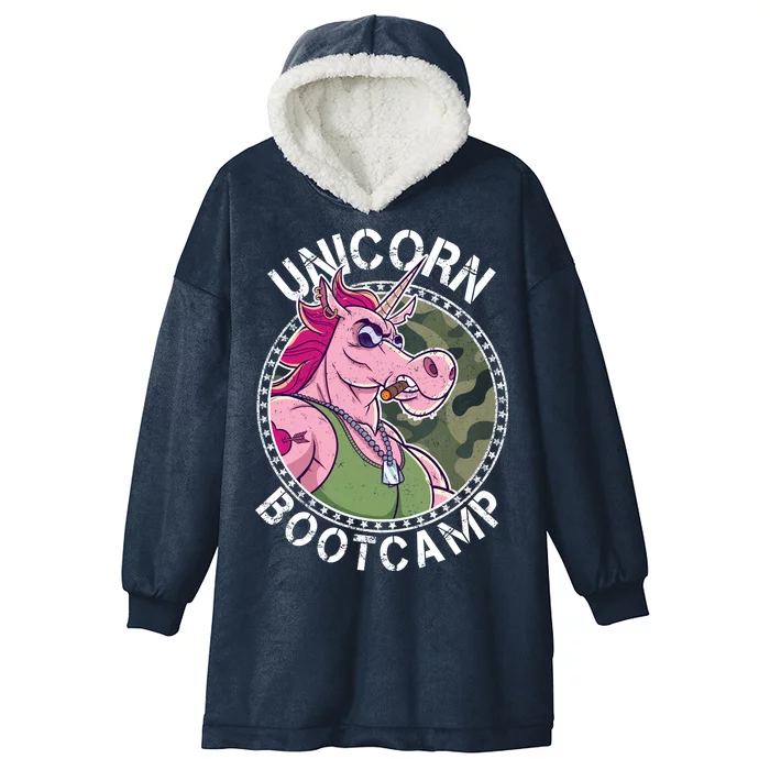 Unicorn Boot Camp Hooded Wearable Blanket