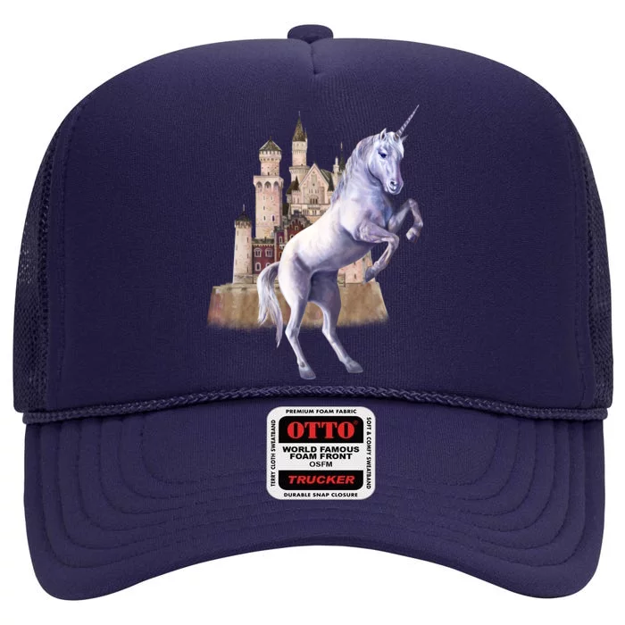 Unicorn Castle High Crown Mesh Trucker Hat