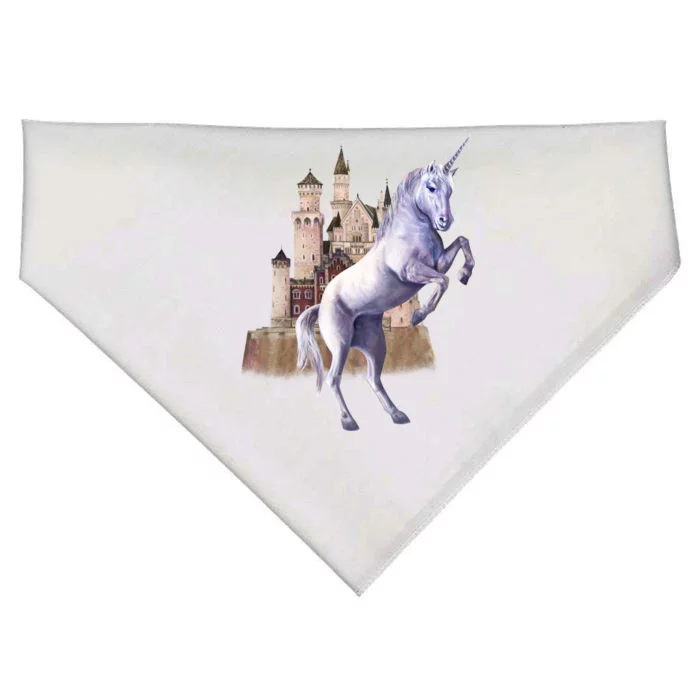 Unicorn Castle USA-Made Doggie Bandana