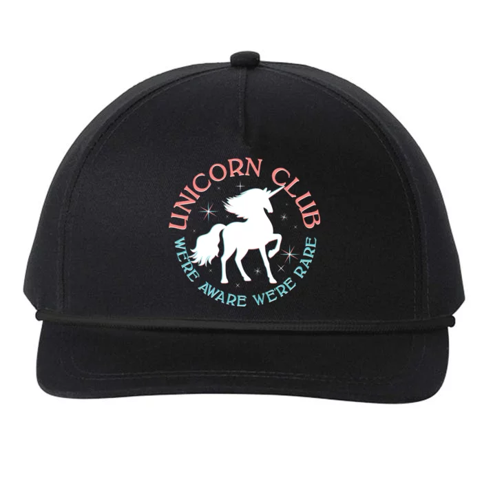 Unicorn Club We're Aware We're Rare Snapback Five-Panel Rope Hat