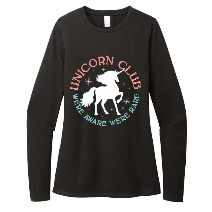 Unicorn Club We're Aware We're Rare Womens CVC Long Sleeve Shirt