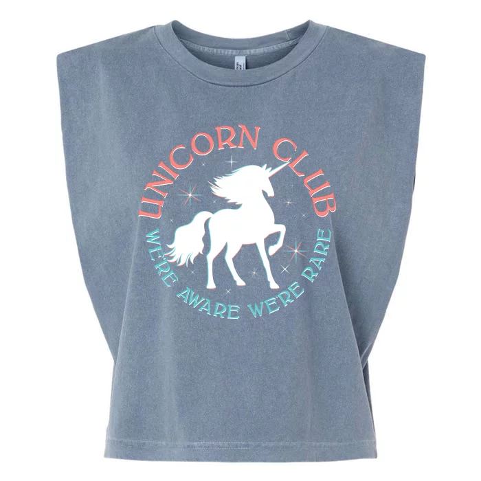 Unicorn Club We're Aware We're Rare Garment-Dyed Women's Muscle Tee