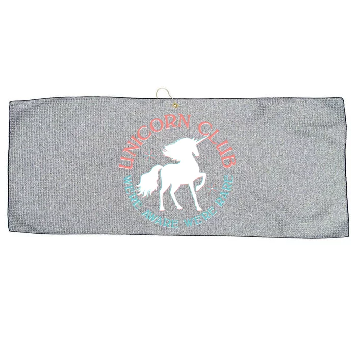 Unicorn Club We're Aware We're Rare Large Microfiber Waffle Golf Towel