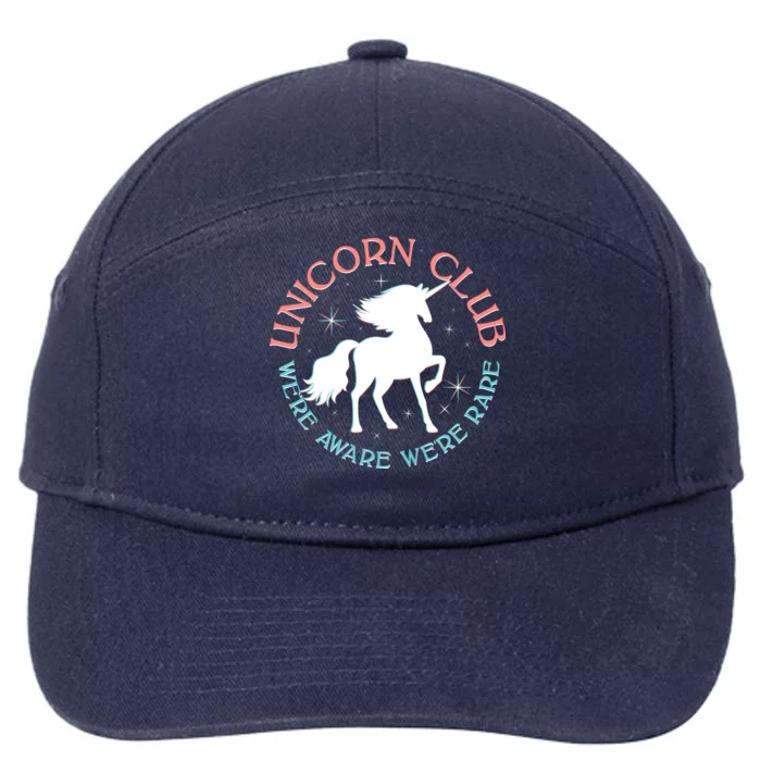 Unicorn Club We're Aware We're Rare 7-Panel Snapback Hat