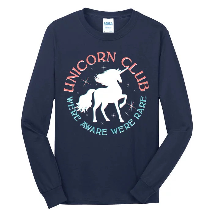 Unicorn Club We're Aware We're Rare Tall Long Sleeve T-Shirt