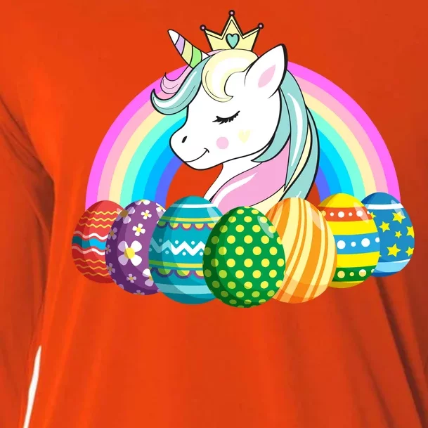 Unicorn Easter Eggs Cooling Performance Long Sleeve Crew