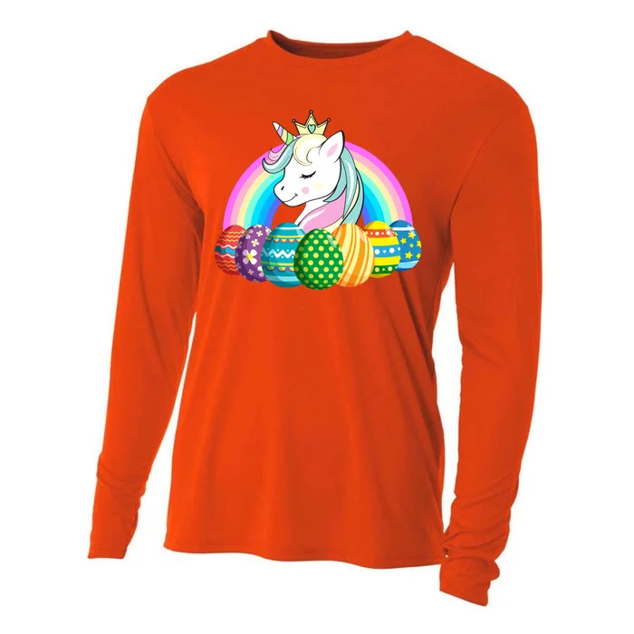 Unicorn Easter Eggs Cooling Performance Long Sleeve Crew