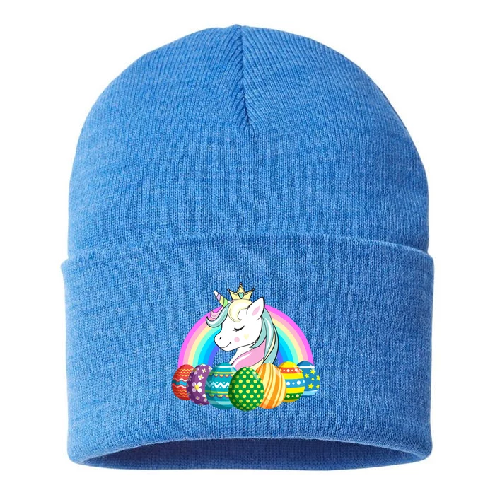 Unicorn Easter Eggs Sustainable Knit Beanie