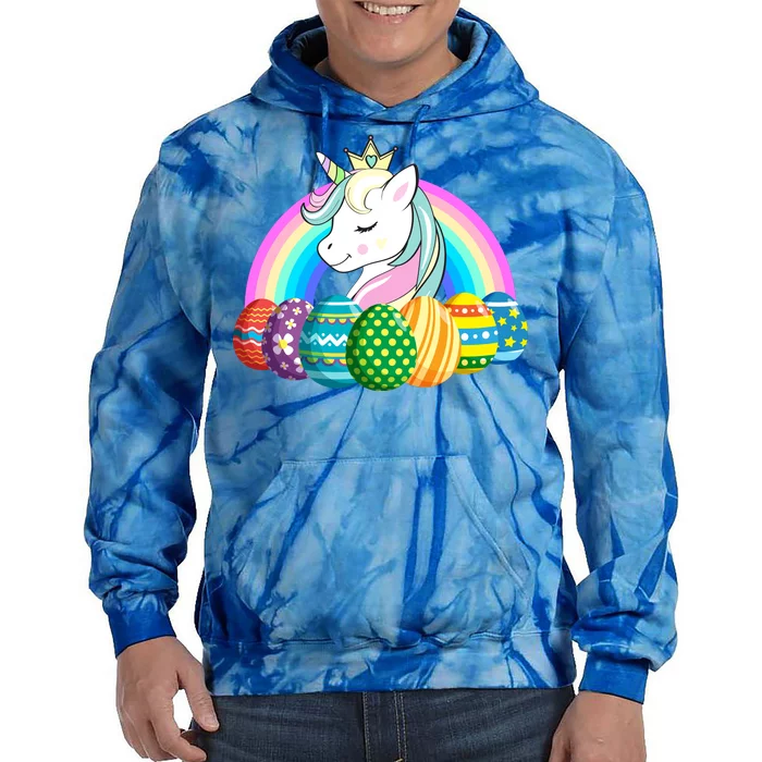 Unicorn Easter Eggs Tie Dye Hoodie