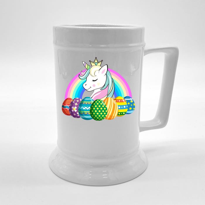 Unicorn Easter Eggs Front & Back Beer Stein