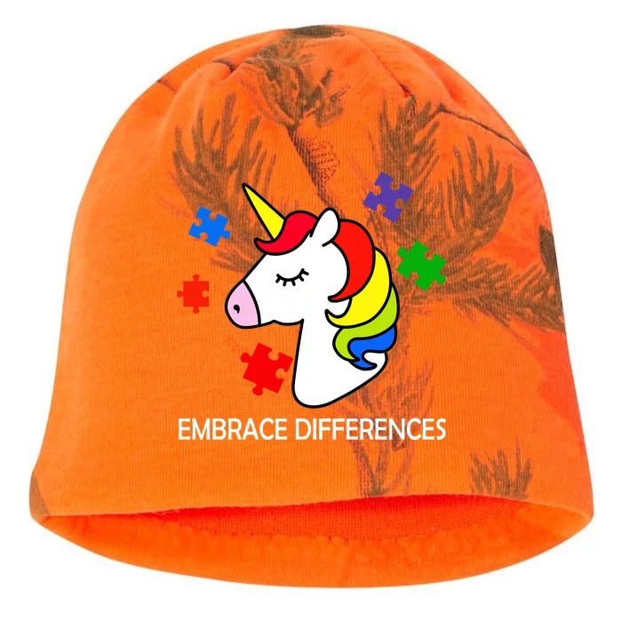 Unicorn Embrace The Differences Autism Kati - Camo Knit Beanie