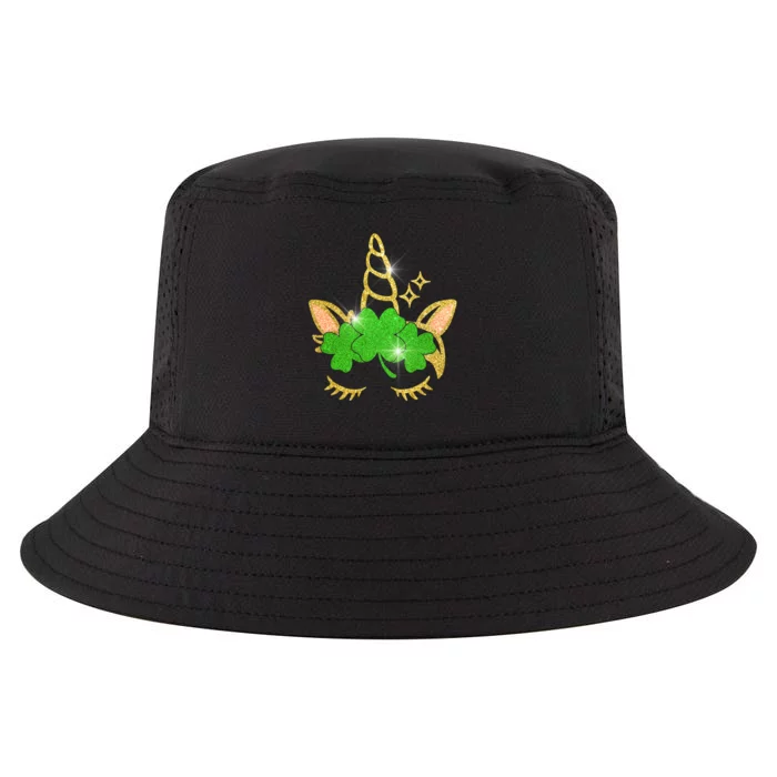 Unicorn Face St. Patrick's Day Cool Comfort Performance Bucket Hat