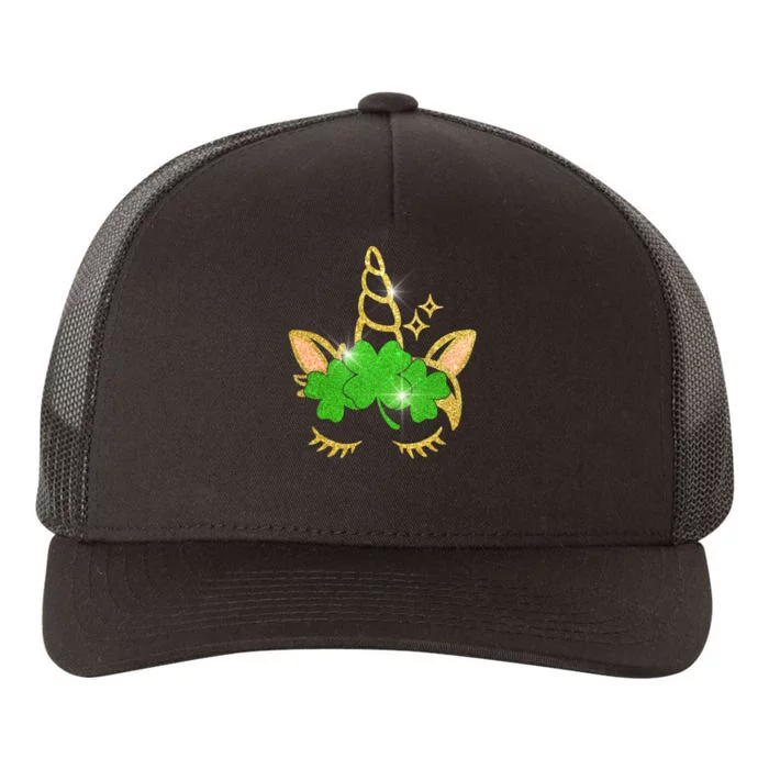 Unicorn Face St. Patrick's Day Yupoong Adult 5-Panel Trucker Hat