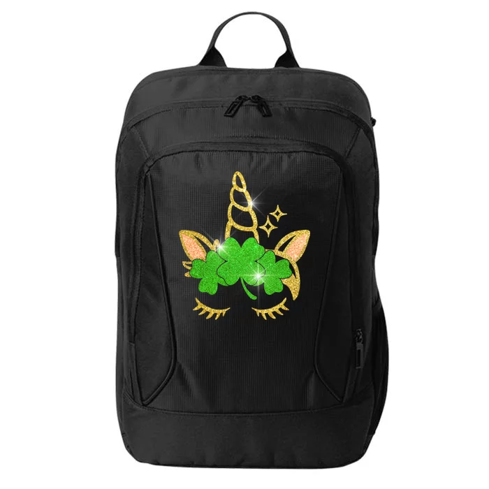 Unicorn Face St. Patrick's Day City Backpack