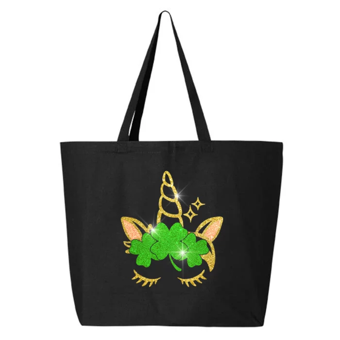 Unicorn Face St. Patrick's Day 25L Jumbo Tote