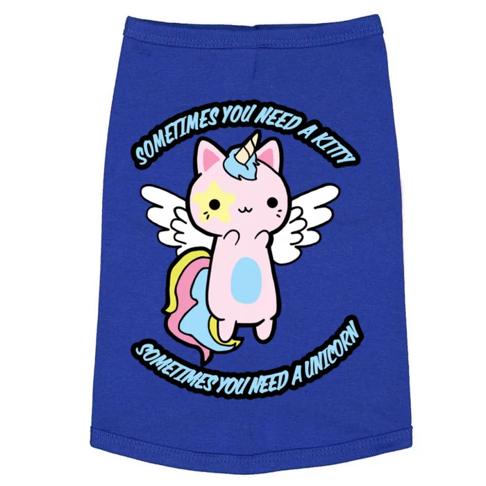 Unicorn Kitty Funny Cute Meme Doggie Tank