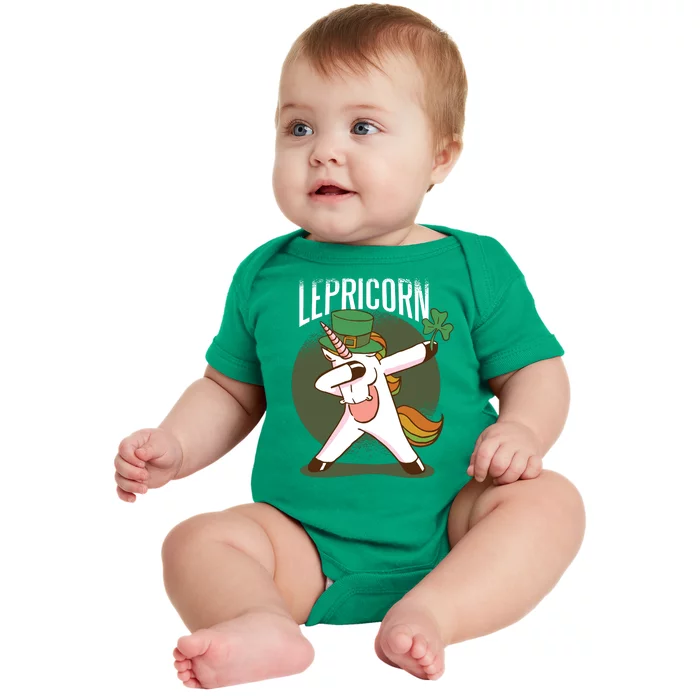 Unicorn Leprechaun Baby Bodysuit