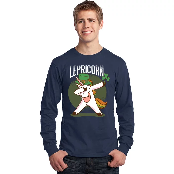 Unicorn Leprechaun Tall Long Sleeve T-Shirt