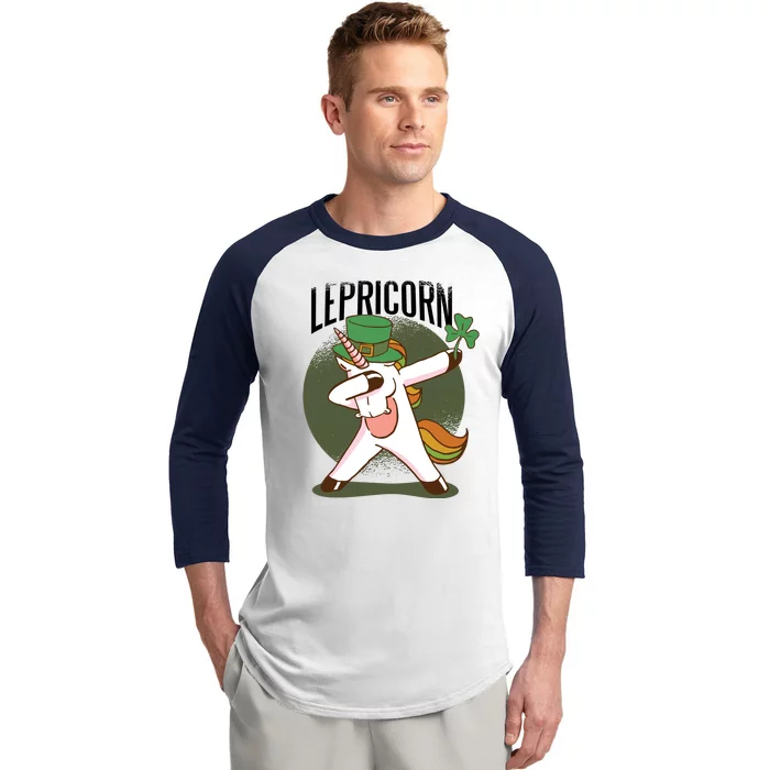 Unicorn Leprechaun Baseball Sleeve Shirt