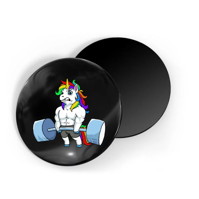 Unicorn Lifting Weights Magnet