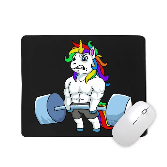 Unicorn Lifting Weights Mousepad