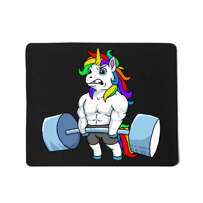 Unicorn Lifting Weights Mousepad