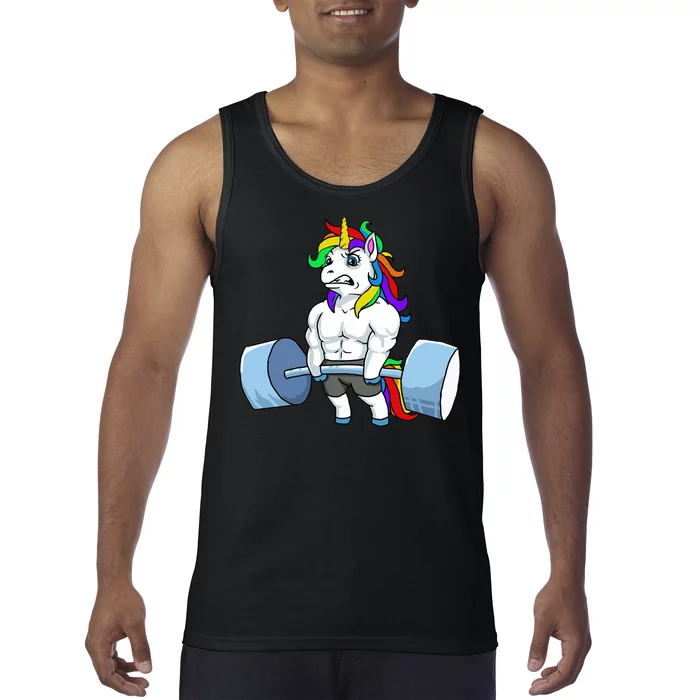 Unicorn Lifting Weights Tank Top