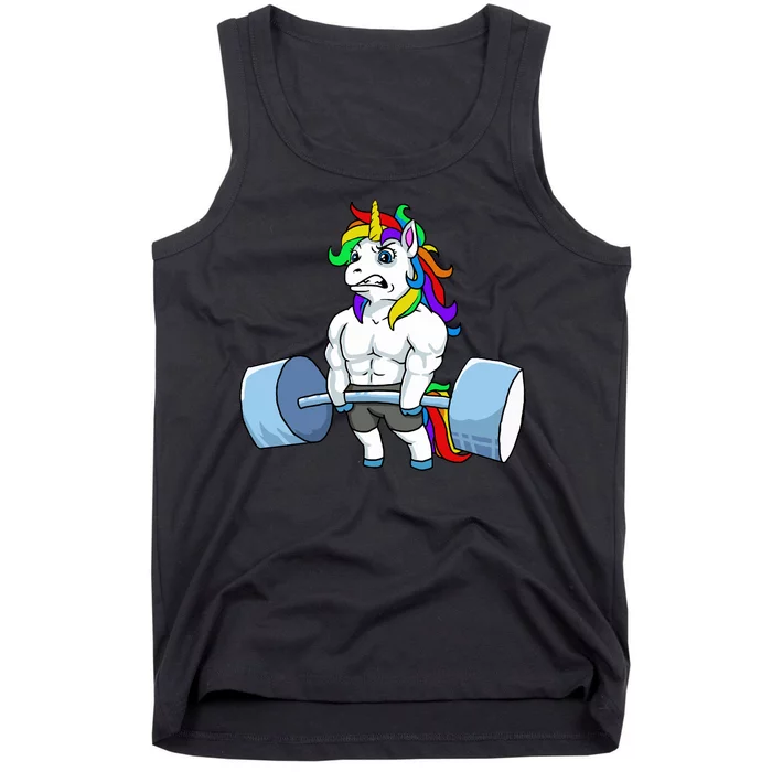 Unicorn Lifting Weights Tank Top