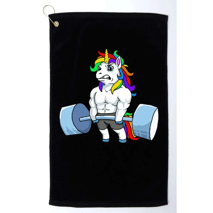 Unicorn Lifting Weights Platinum Collection Golf Towel