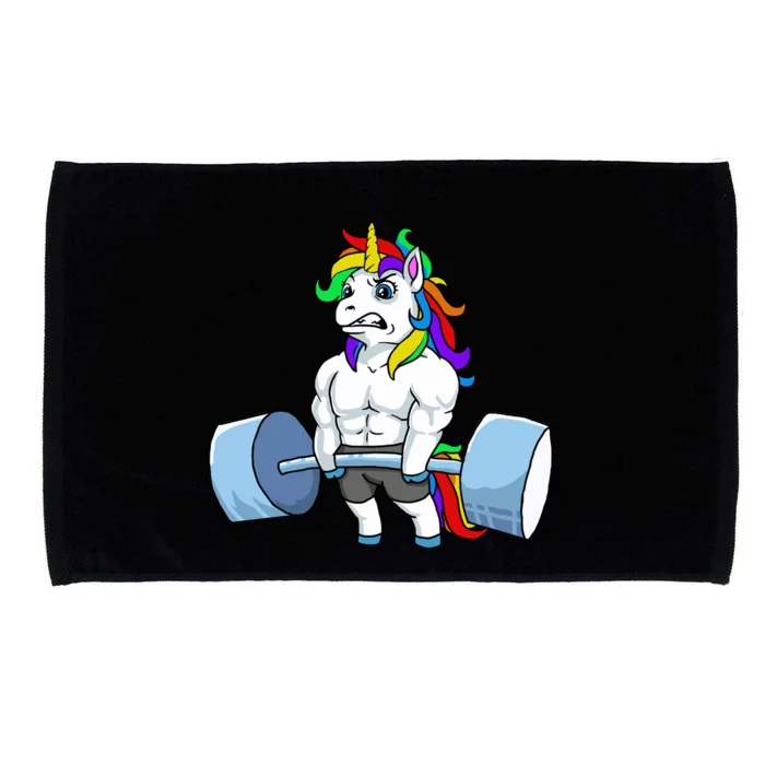 Unicorn Lifting Weights Microfiber Hand Towel