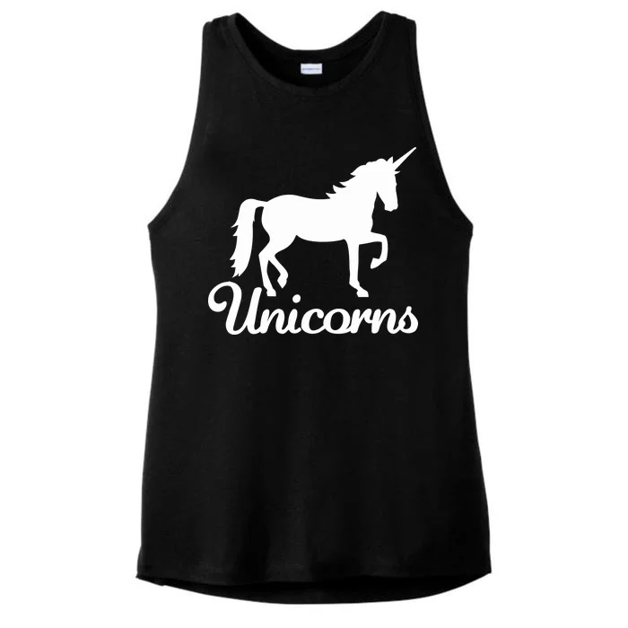 Unicorn Logo Ladies Tri-Blend Wicking Tank