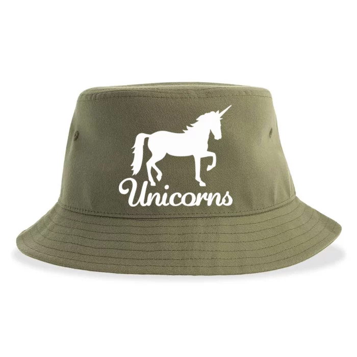 Unicorn Logo Sustainable Bucket Hat