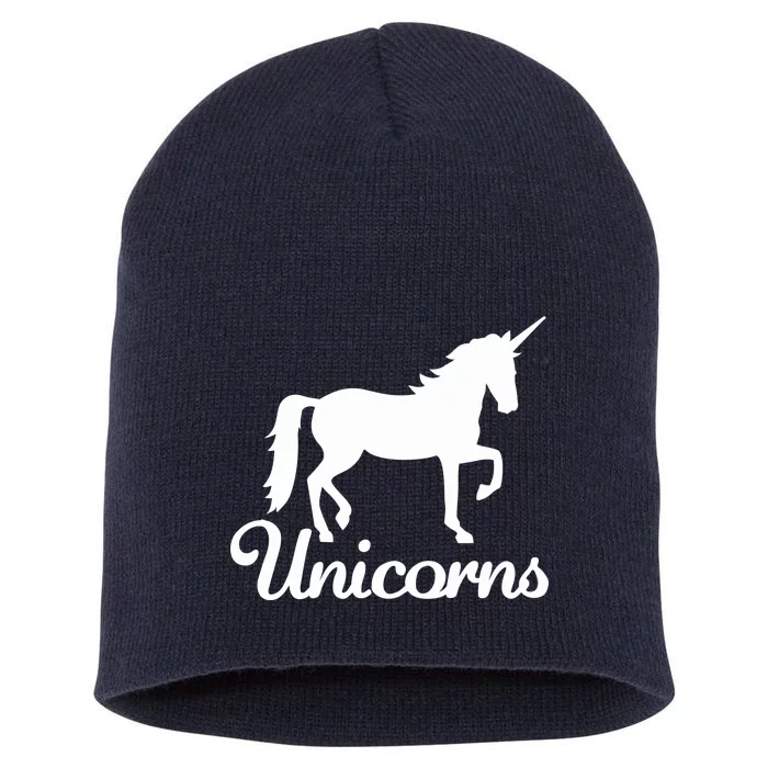 Unicorn Logo Short Acrylic Beanie