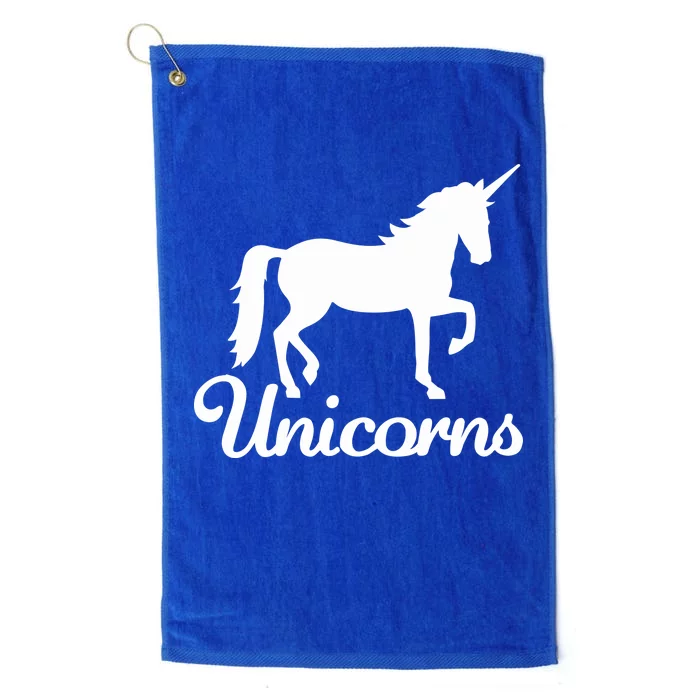 Unicorn Logo Platinum Collection Golf Towel