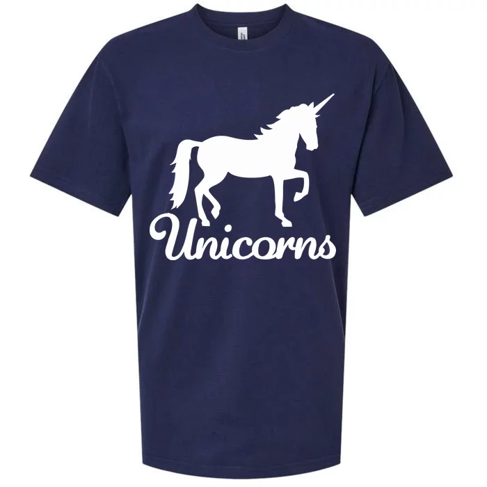 Unicorn Logo Sueded Cloud Jersey T-Shirt