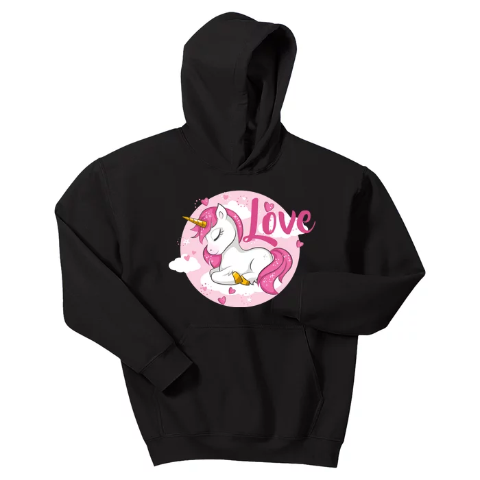 Unicorn Love Kids Hoodie