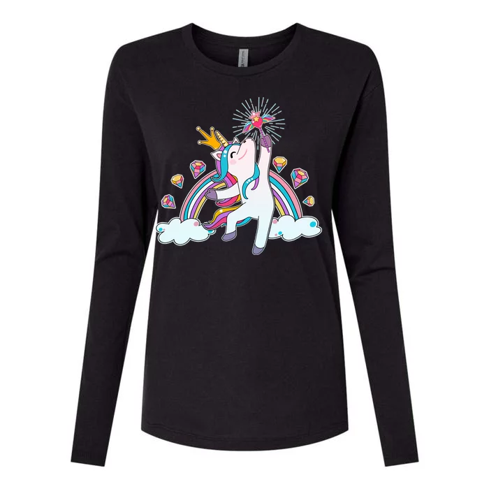 Unicorn Magic Womens Cotton Relaxed Long Sleeve T-Shirt