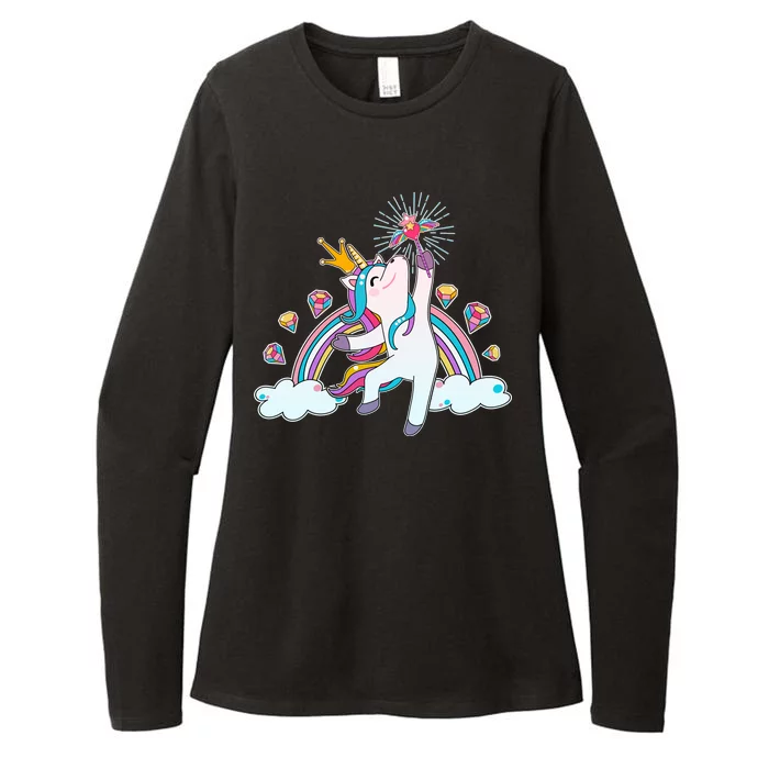 Unicorn Magic Womens CVC Long Sleeve Shirt