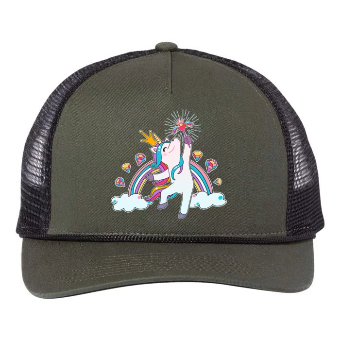 Unicorn Magic Retro Rope Trucker Hat Cap