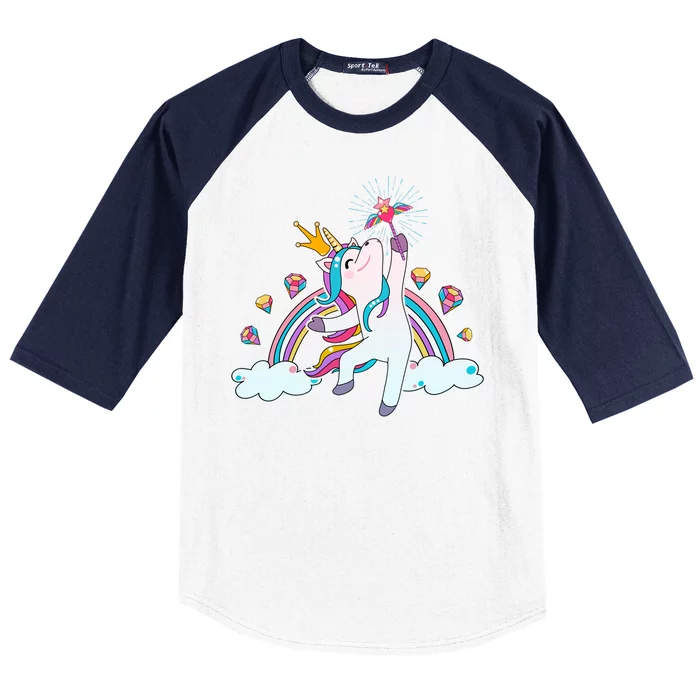 Unicorn Magic Baseball Sleeve Shirt