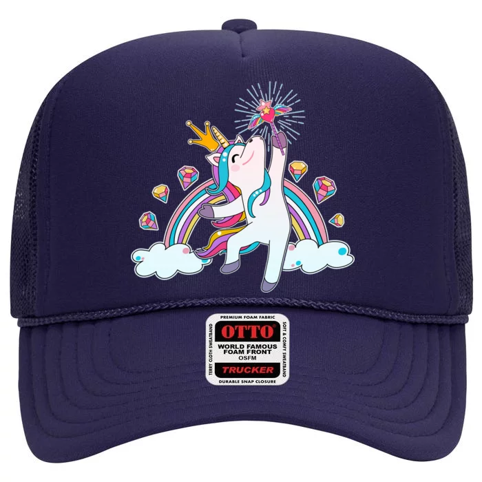 Unicorn Magic High Crown Mesh Trucker Hat