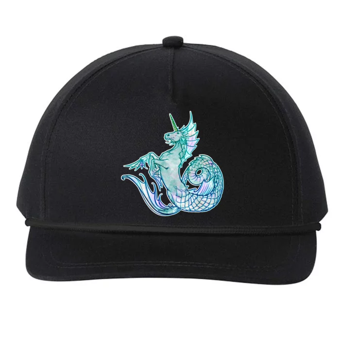 Unicorn Mermaid Hippocampus Snapback Five-Panel Rope Hat