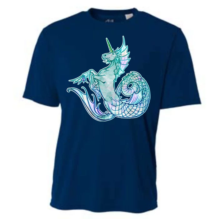 Unicorn Mermaid Hippocampus Cooling Performance Crew T-Shirt