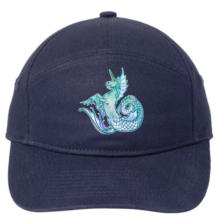 Unicorn Mermaid Hippocampus 7-Panel Snapback Hat