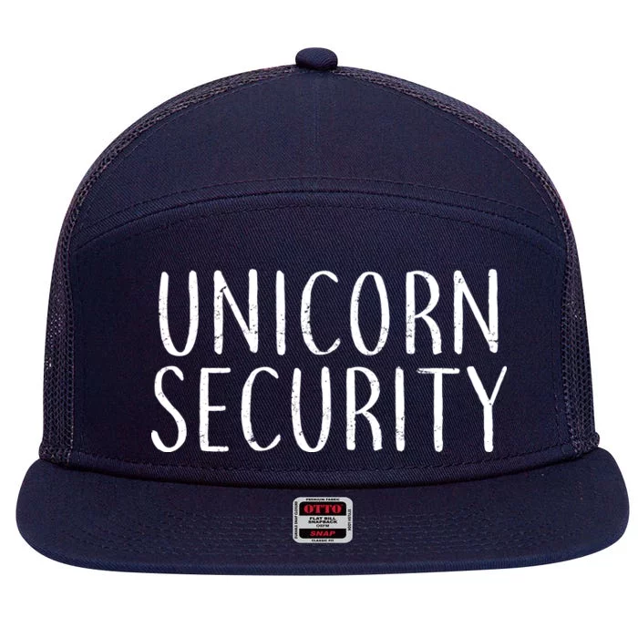 Unicorn Security 7 Panel Mesh Trucker Snapback Hat