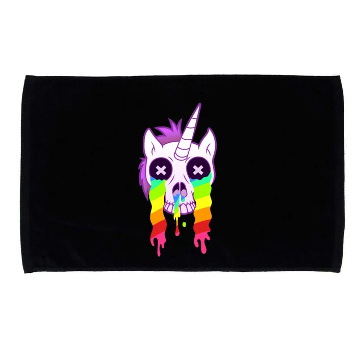 Unicorn Skull Rainbow Microfiber Hand Towel