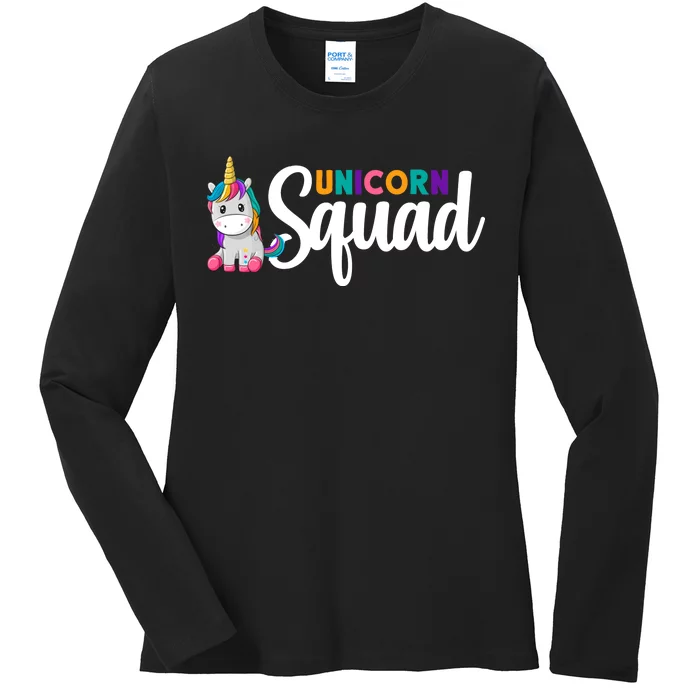 Unicorn Squad Ladies Long Sleeve Shirt