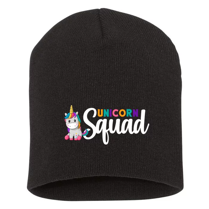 Unicorn Squad Short Acrylic Beanie