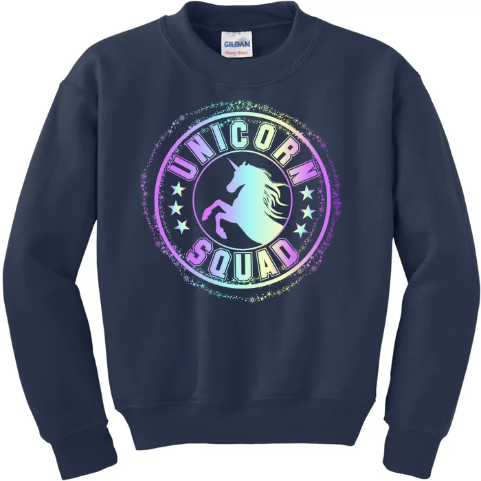 Unicorn Squad Holographic Kids Sweatshirt