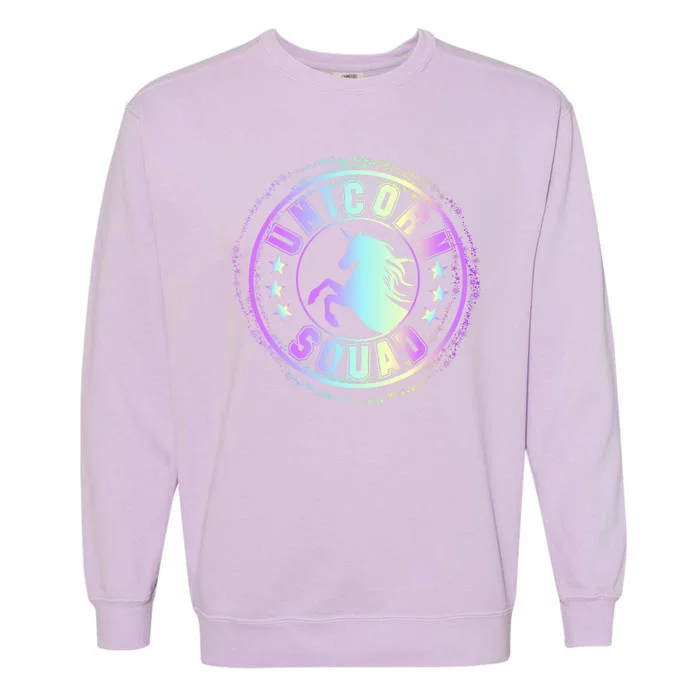 Unicorn Squad Holographic Garment-Dyed Sweatshirt